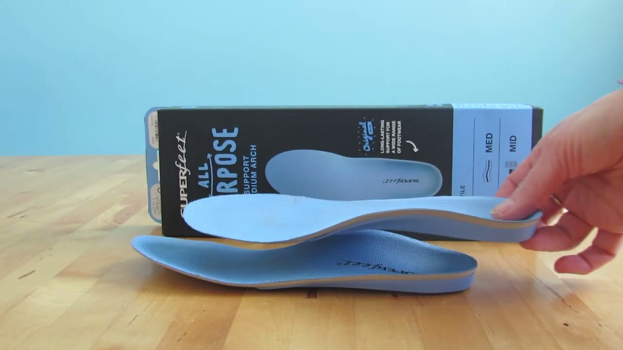Superfeet All-Purpose Support Medium Arch Insoles (Blue) - Trim-To-Fit Orthotic Shoe Inserts Review