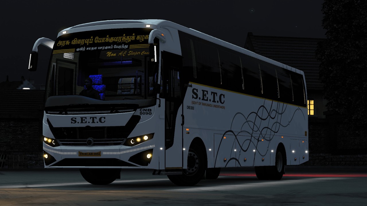 SETC AC SEMI SLEEPER BUS | METUPALAYAM⇆CONOOR | EURO TRUCK SIMULATOR 2