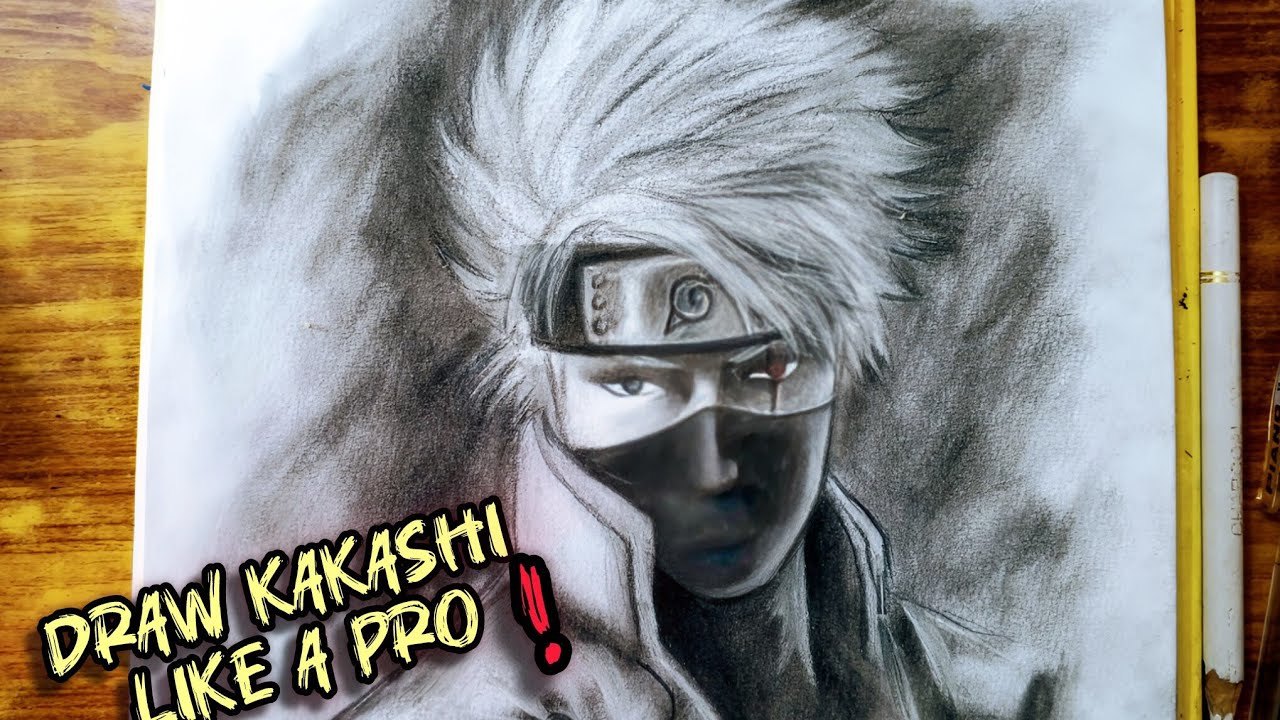 How To Draw Kakashi Hatake Like A Pro|Easiest Way To Draw Kakashi|Drawing Kakashi In My Style 