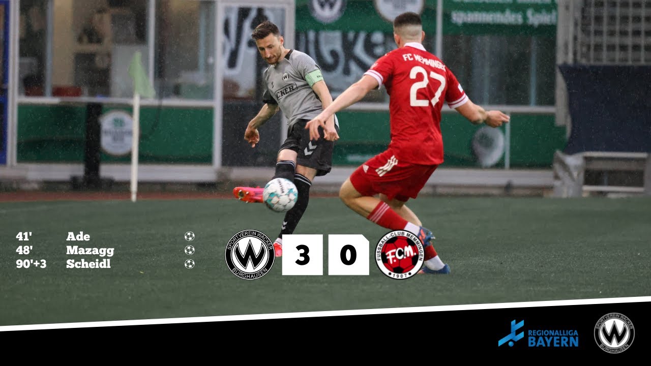 36. Spieltag: SV Wacker Burghausen - FC Memmingen (Saison 2021/2022)