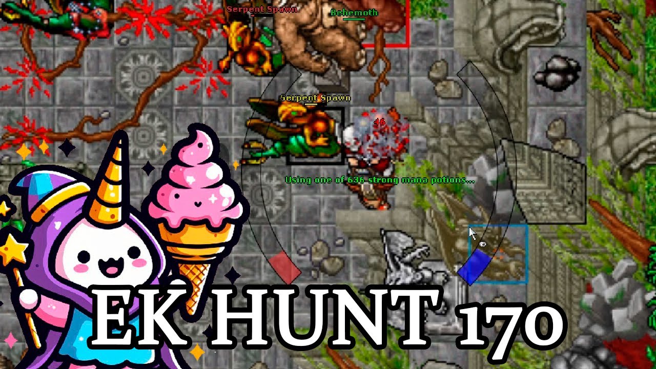TIBIA Intento Cazar en Medusa tower a level 170 Y no fue tan bien