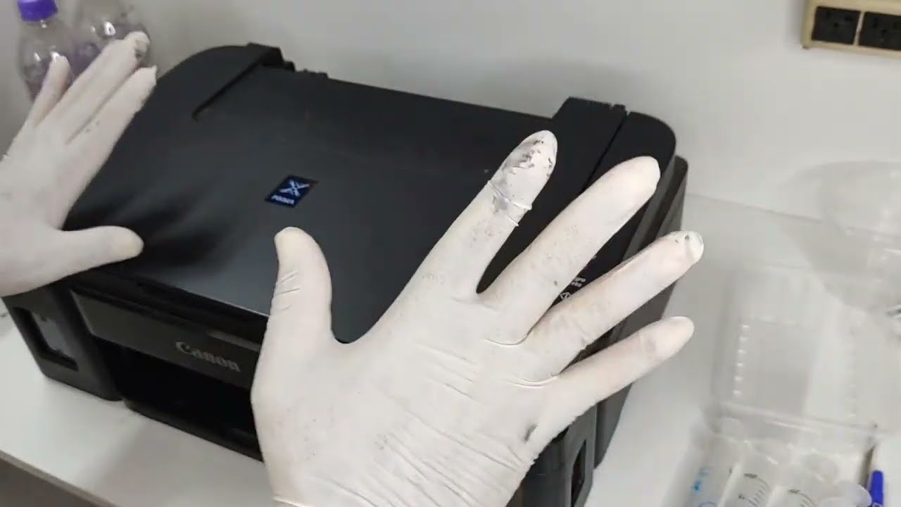 cabeça de impressão da Canon g3100 limpeza pressurização para salvar ou ressuscitar a impressora