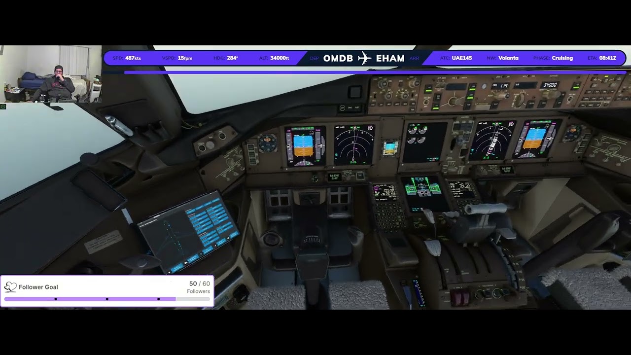 UVA 777 Partner Operations - Dubai(OMDB) - Amsterdam Schiphol(EHAM) - UAE145