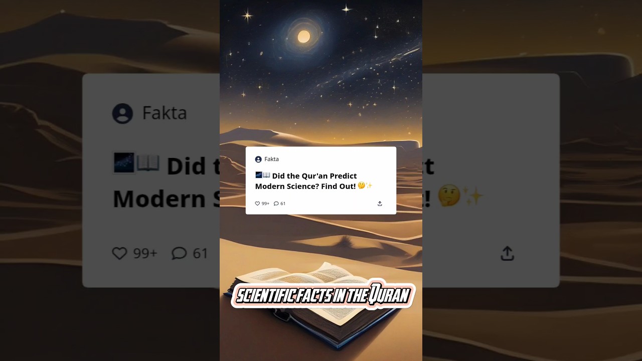 scientific facts in the Quran #science #quran