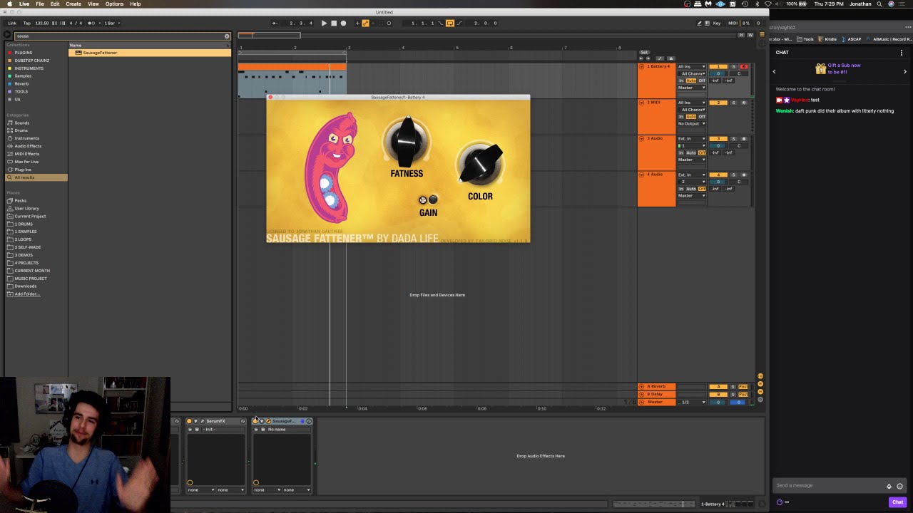 Guess who’s back! Dubstep Sound Design Talk & Music production banging out some ideas.