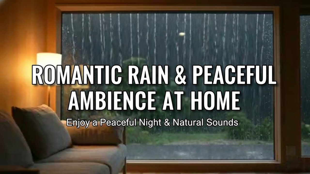 Romantic Rain & Peaceful Ambience at Home 🌧️ | Relaxing Rain Sounds for Sleep & Study