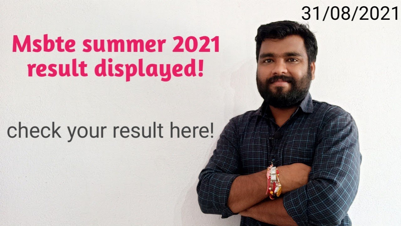 msbte summer 2021 result displayed!
