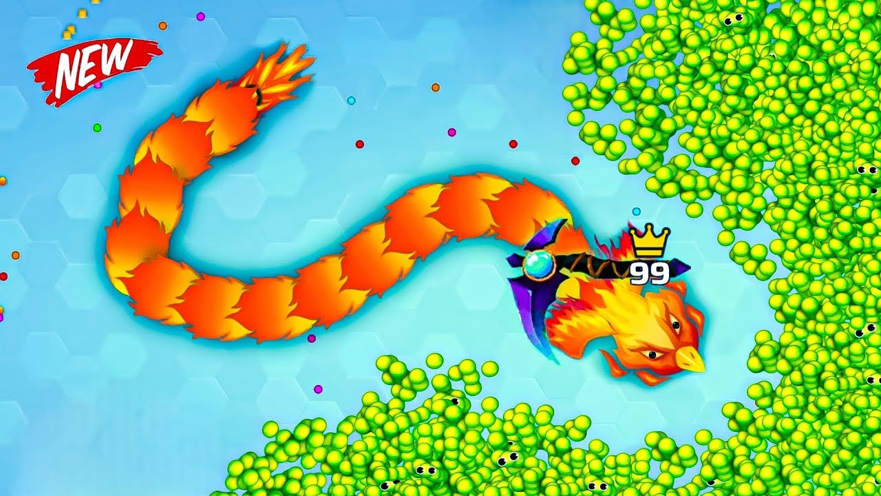 Oldest Rare Phoenix Snake in Snake.io 🐍 Giant Snake Battle & always Top Leaderboard Gameplay #01