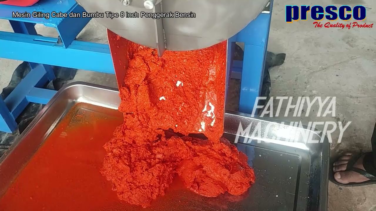 Hasil Halus dengan Penggerak Baru Mesin Giling Cabe & Bumbu Presco Penggerak Bensin Yamamoto