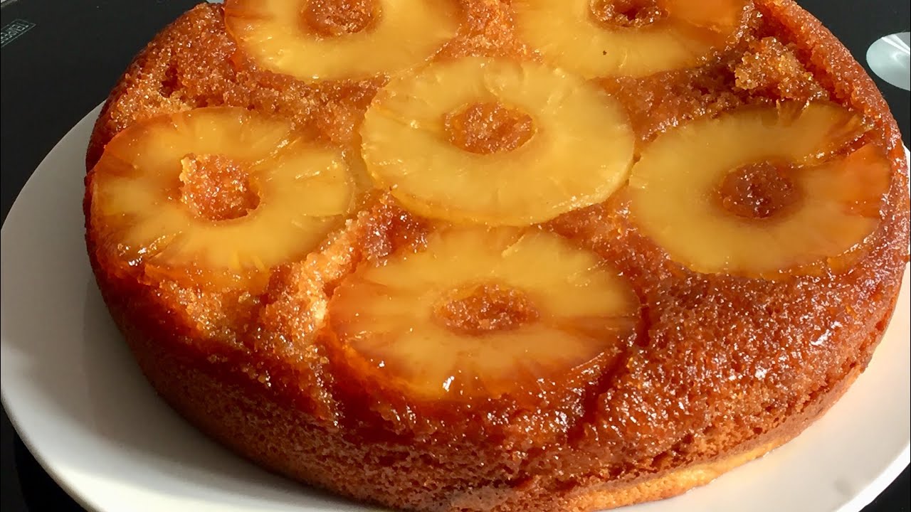 كيكة الأناناس المقلوبه/ طعم لايقاوم 😋/مظبوطه 💯👌🏻Pineapple Cake/delicious👌🏻😋