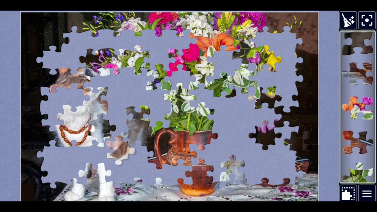 Charming Kitty with a Bouquet🥰💞🎉💐jigsawpuzzle🧩🧩//#viralvideo #videos @jigsawpuzzle667 