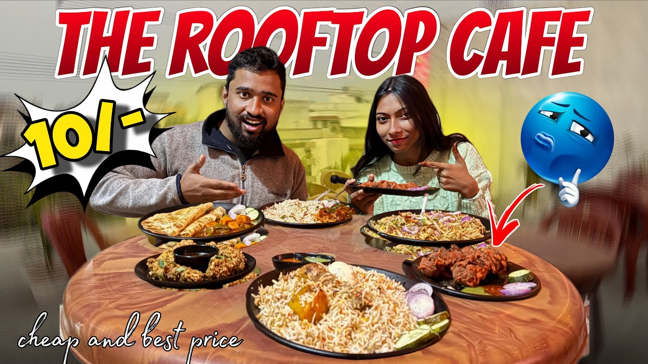 Asansol Best Budget Rooftop Cafe 😱 | ₹10 Coffee to Biryani | Blessings Food Cafe Review #foodvlog 