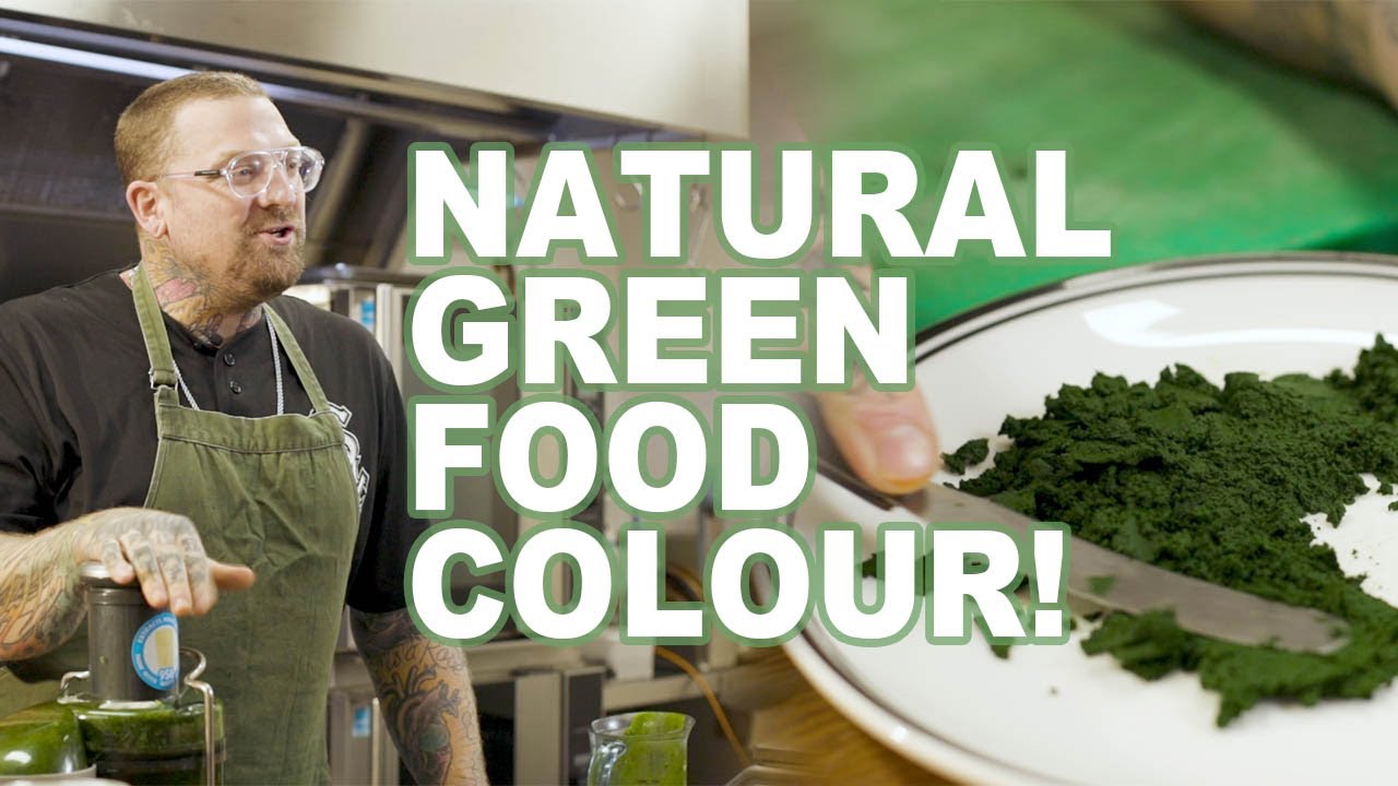 How to make natural green food dye also known as Chlorophyl