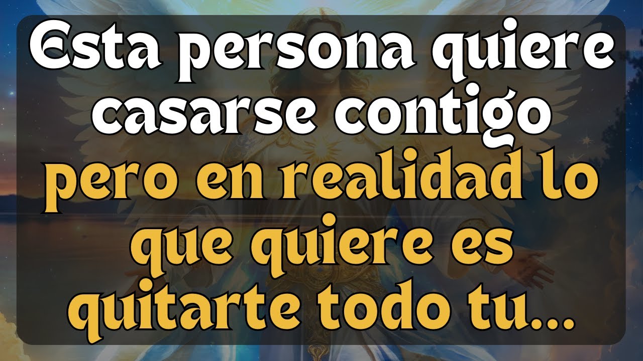 Quieres saber la VERDADERA intención de esta persona que quiere casarse contigo