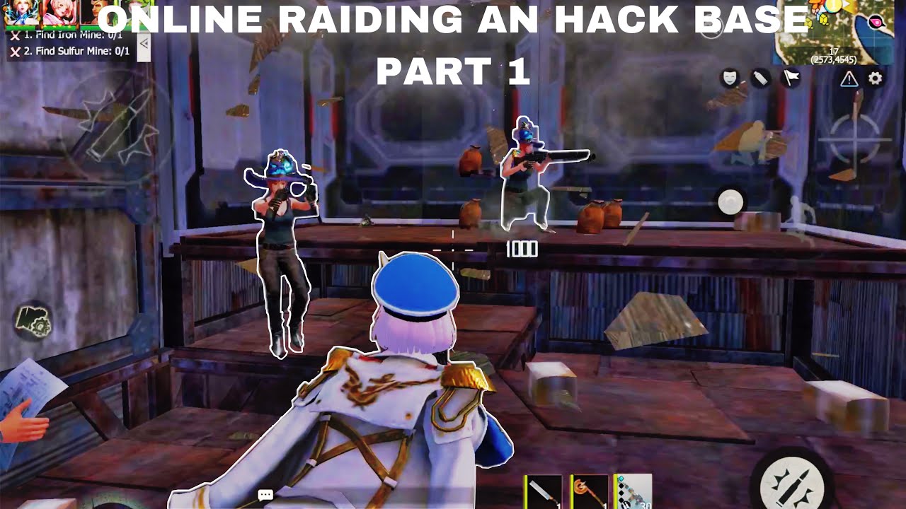 ONLINE RAIDING HACK BASES PART 1 | Last Island Of Survival Unknown 15 Days