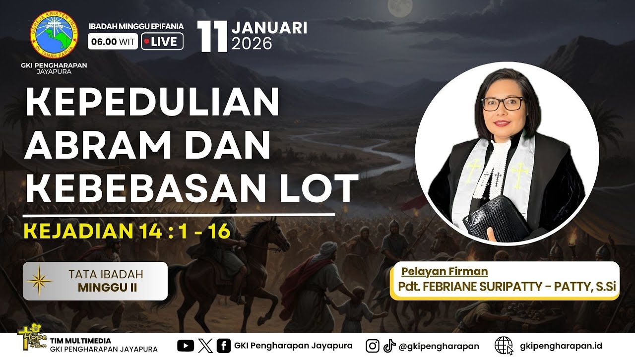 (11 JANUARI 2026) IBADAH MINGGU EPIFANIA JAM 06.00 WIT