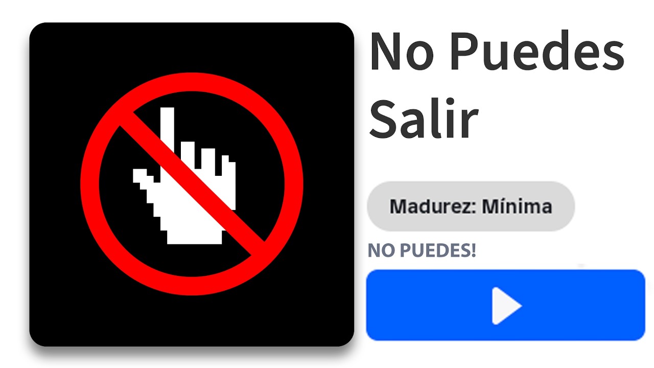 NO PUEDES SALIR DE ESTE VIDEO 🚫