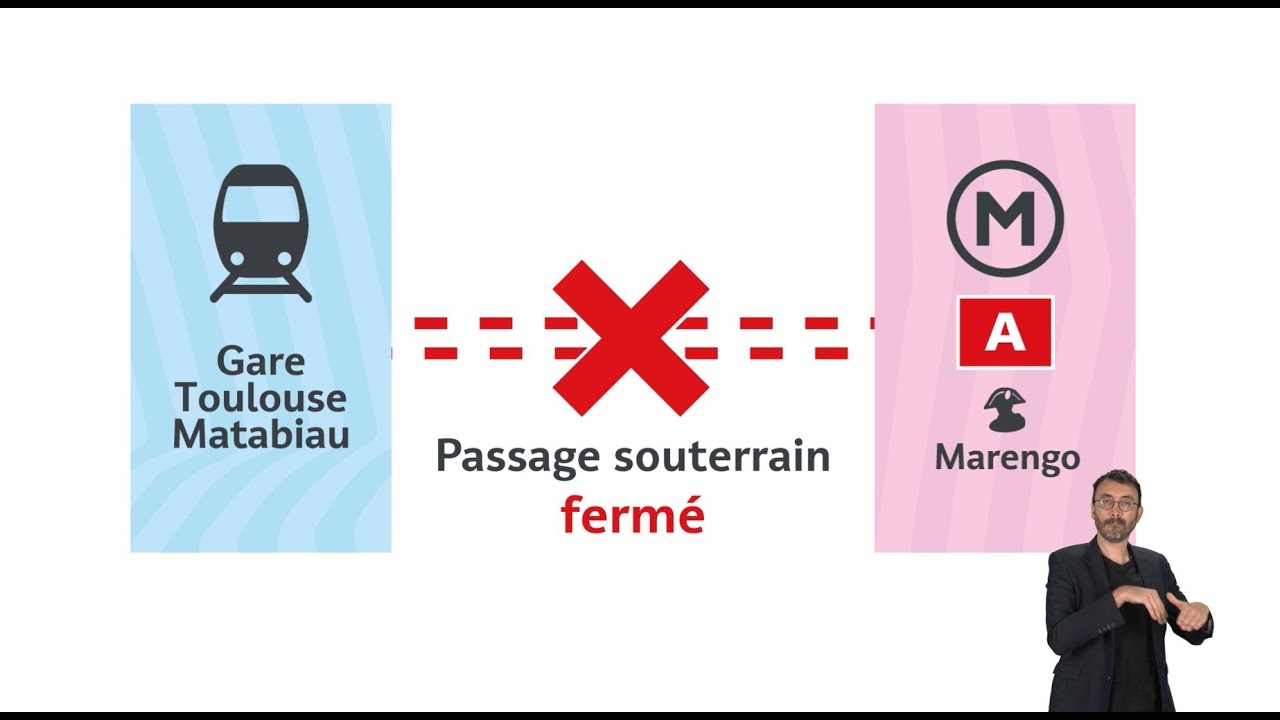 Fermeture du passage souterrain Marengo à Toulouse : itinéraire pendant les travaux