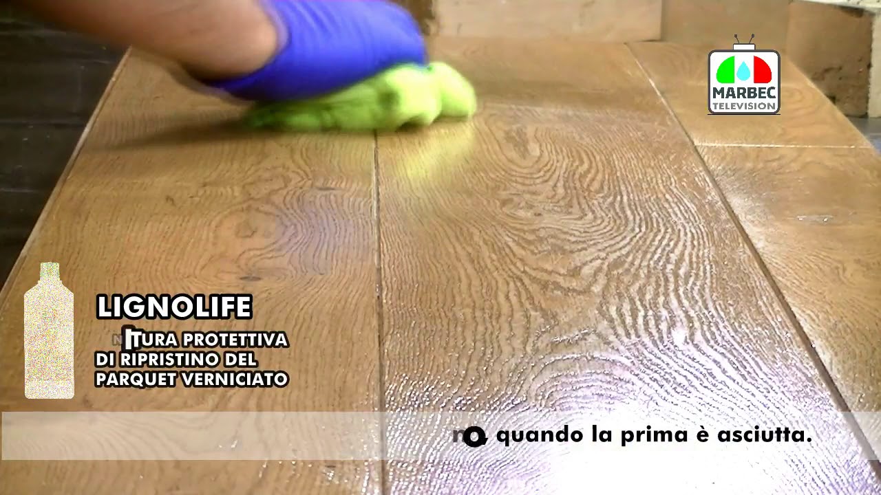 Come recuperare i pavimenti in legno verniciati rovinati dall'usura con LIGNOLIFE®