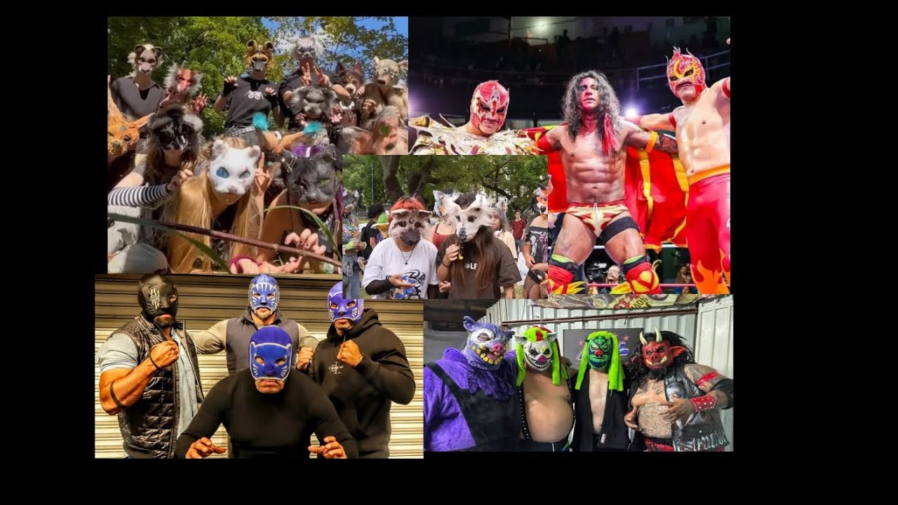 Luchadores con personajes Therians en la lucha libre y el wrestling.