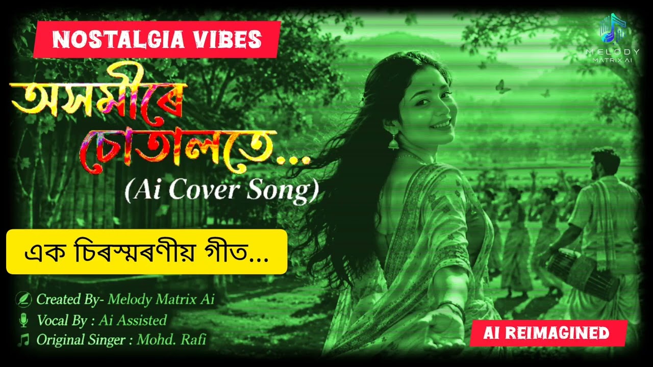 Axomire Sotalote (অসমীৰে চোতালতে)❤️ | Assamese Cover Song | Melody Matrix Ai | Classic Reimagined