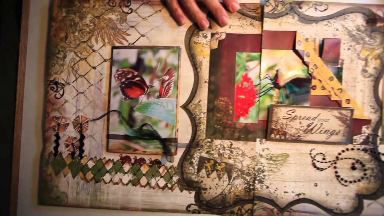 Interactive scrapbooking layout-Hidden Memories # 1 by Cassia