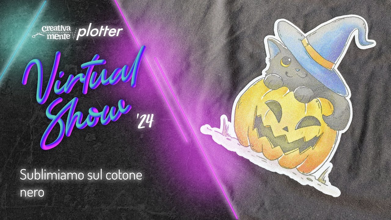 Sublimiamo sul cotone nero | Fantasia di carta | Creativamente Plotter