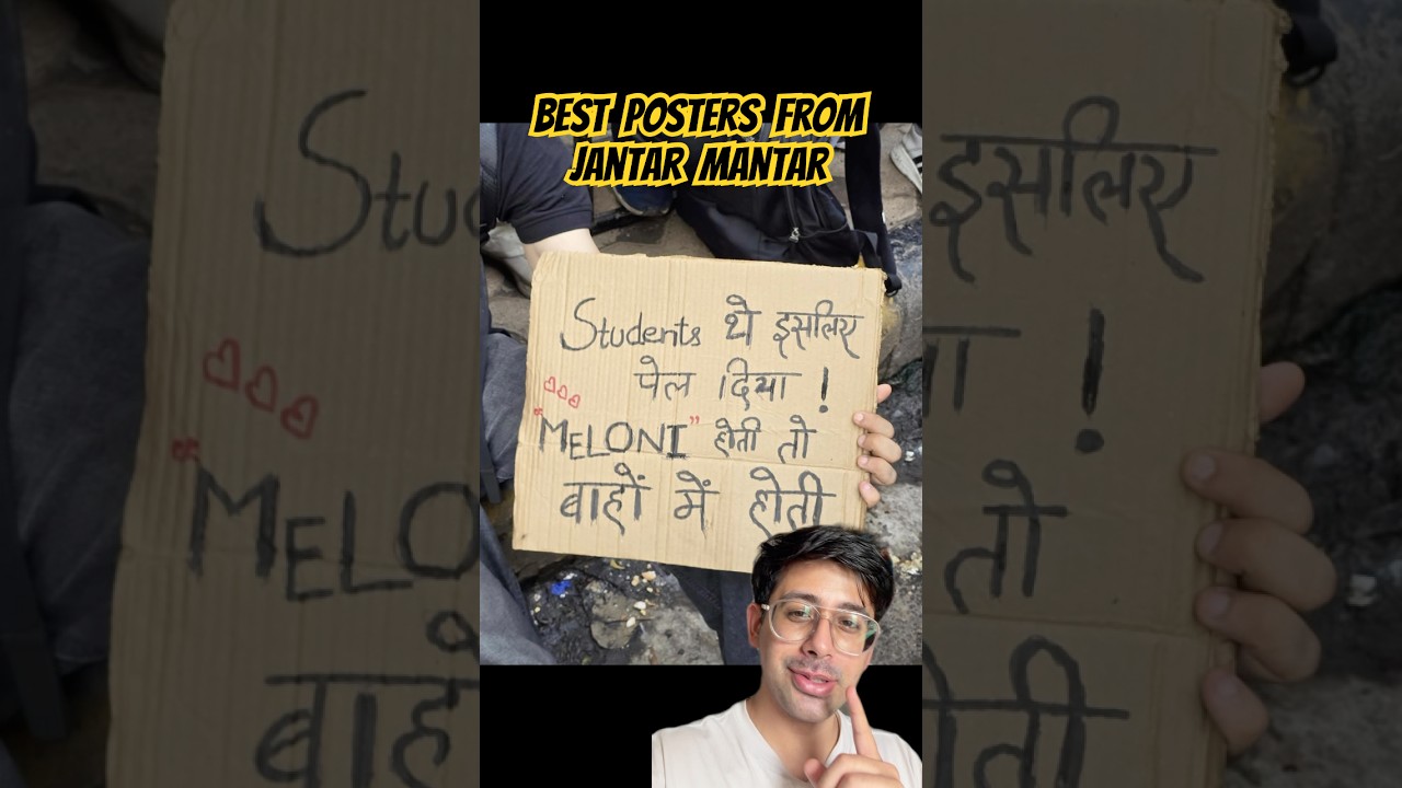 Best Posters from Jantar Mantar Protest! Meme Reacts 😂