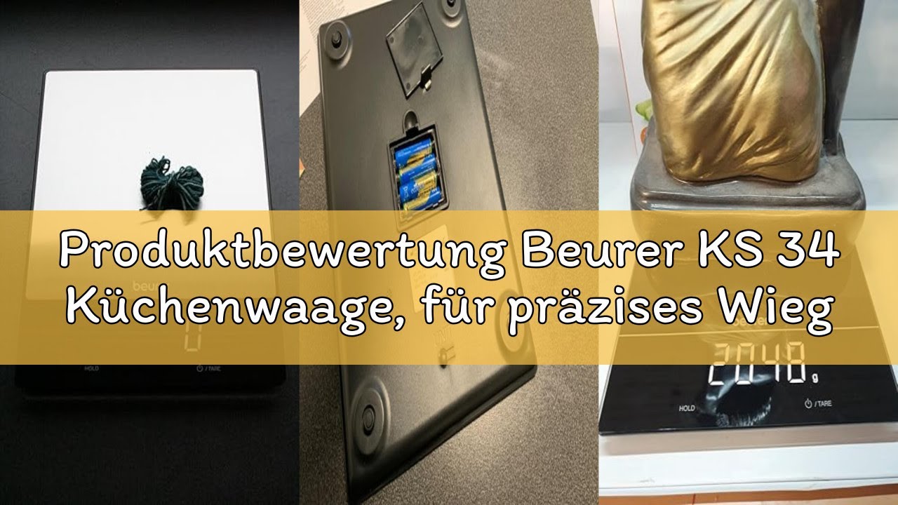 Produktbewertung Beurer KS 34 Küchenwaage, für präzises Wiegen bis 15 kg, mit Tara-Zuwiegefunktion u