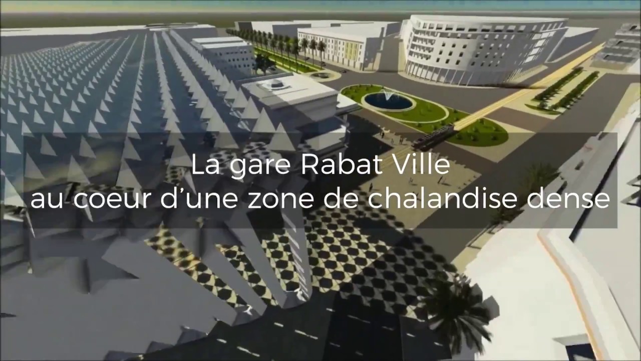 Future gare de Rabat-Ville, nouvel espace de vie au centre de la capitale des lumières
