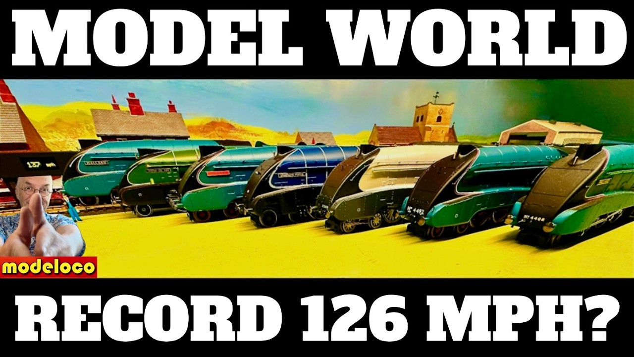 Достигли ли модели паровозов Hornby Model Railway A4 мирового рекорда скорости в 126 миль в час, ...