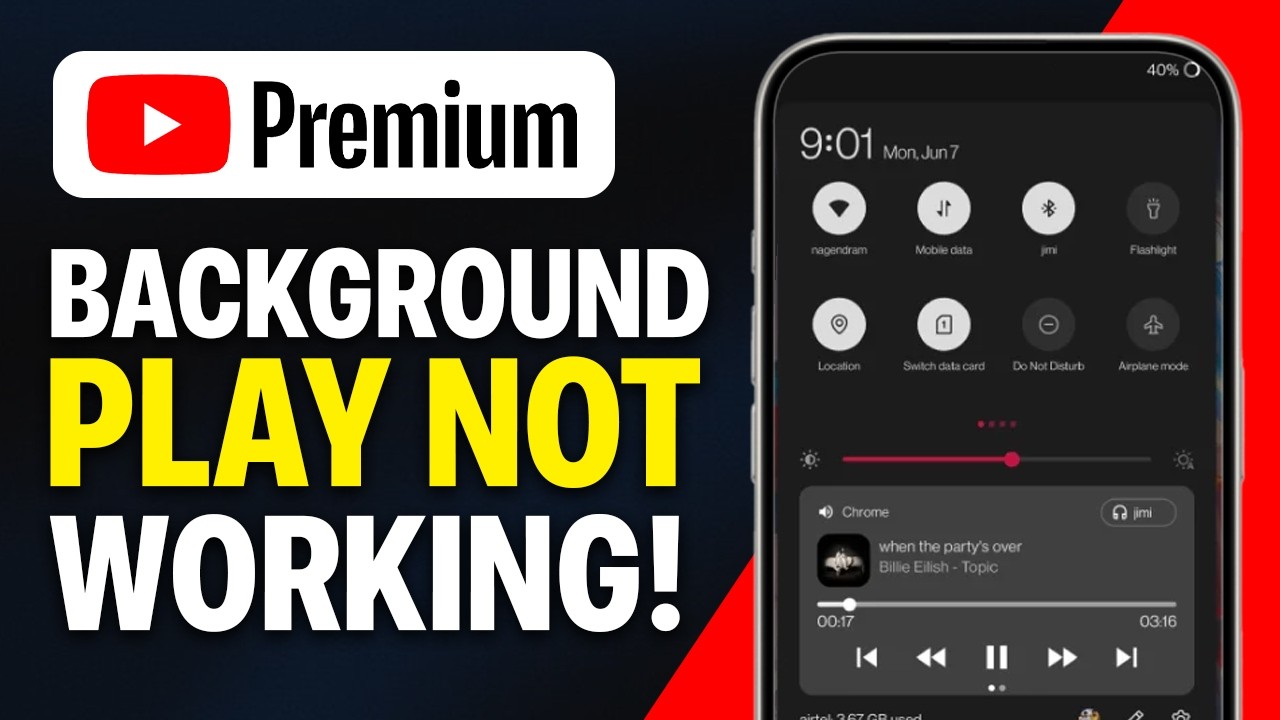 How To Fix YouTube Premium Background Play Not Working On Android - Best Method