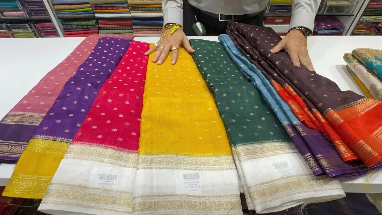 Offer Rate Banarasi Rasian Crape Mashroo Silk, Tissue, Organza, Kora, Up To 50% Off  RB Sarees