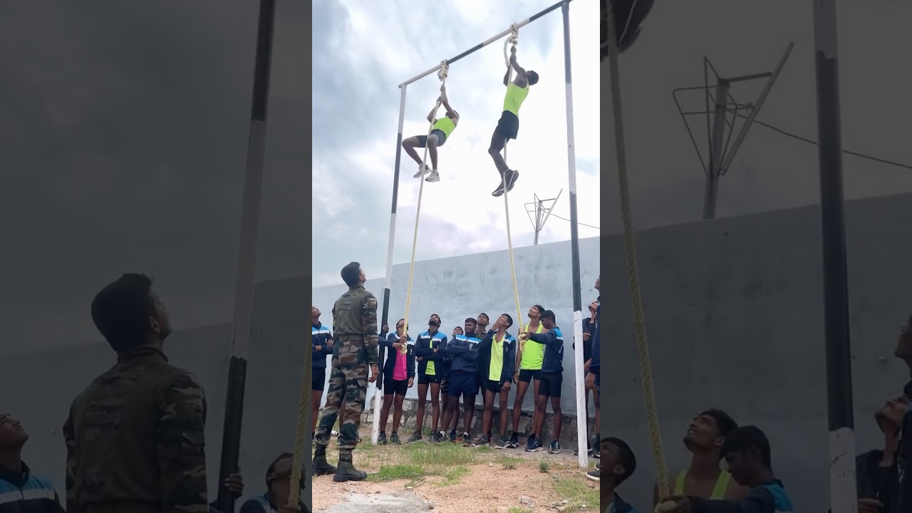 #ropeclimbing  #folksong #song #telugusongs #newsong #army #indianarmy #pushups #motivation #shorts