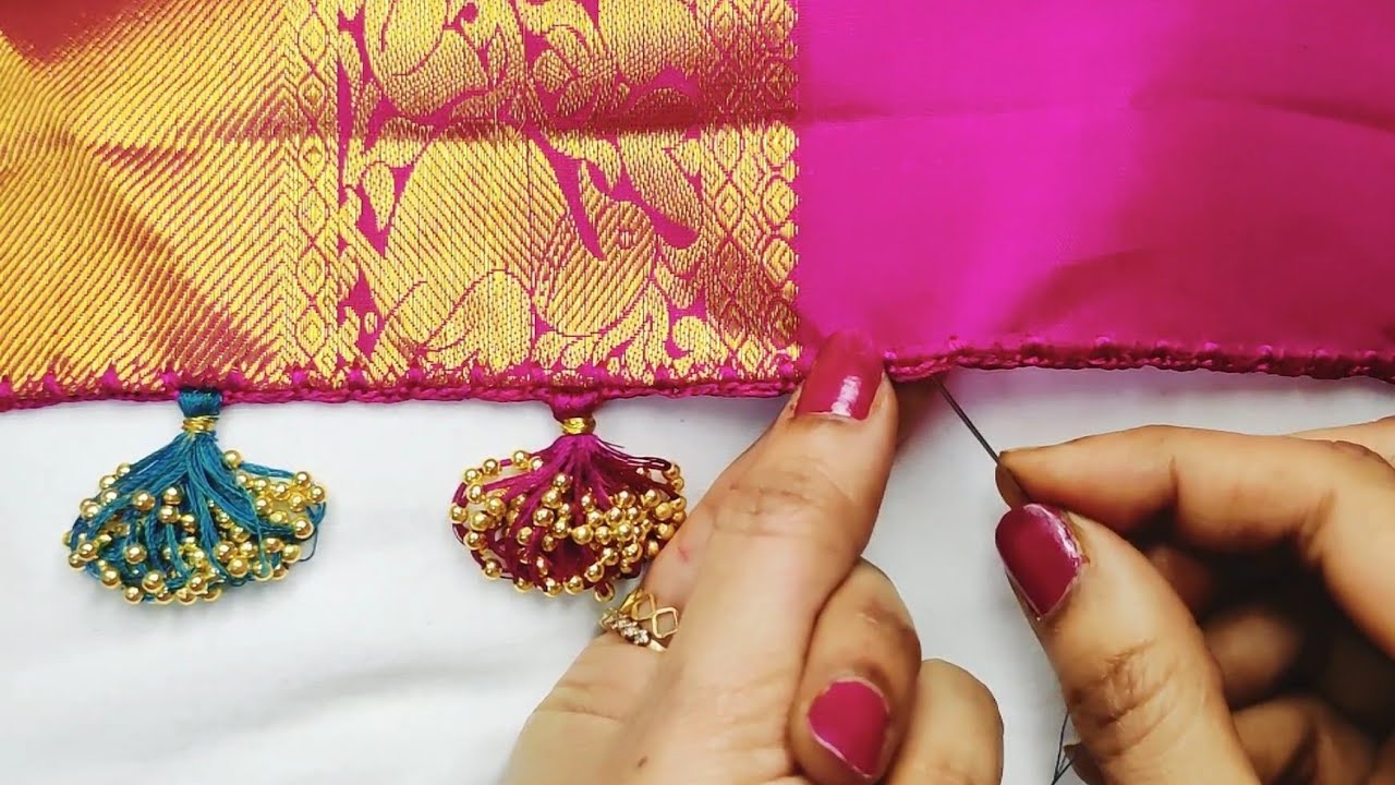 bridal saree kuchu #sareekuchu #kroshakuchu #bridal saree kuchu // Nandana Creations //