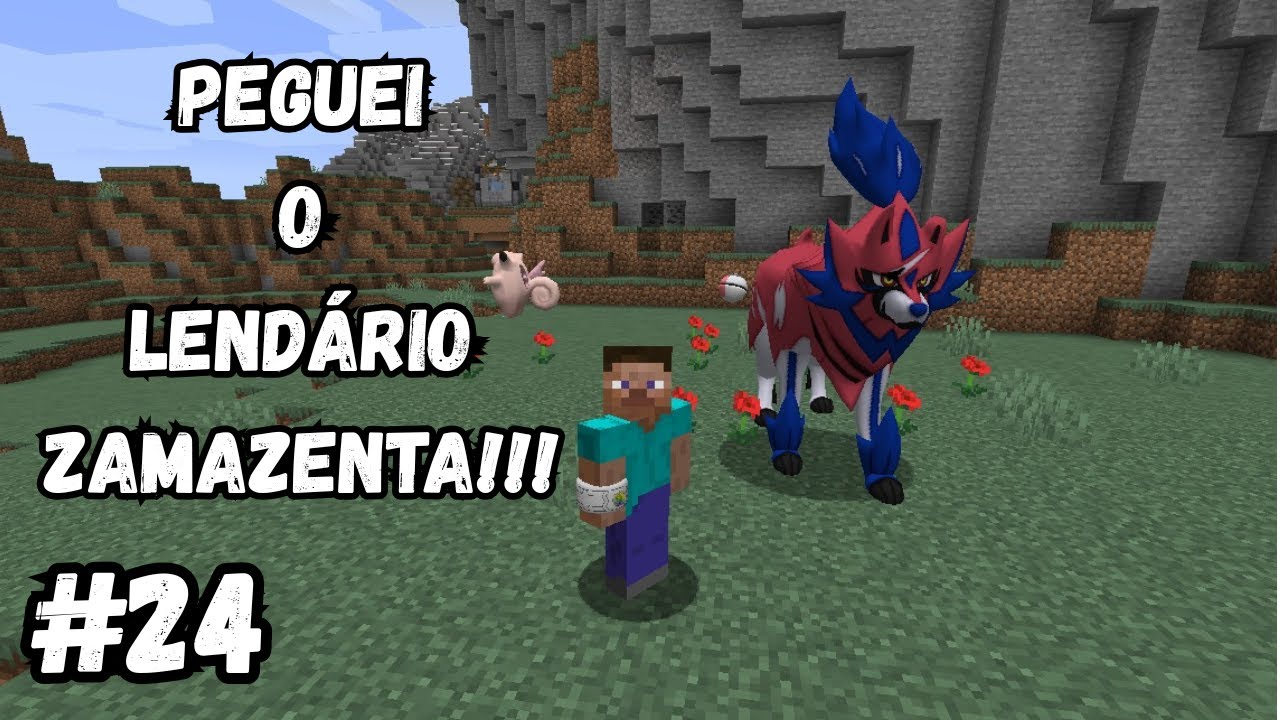 PEGUEI O LENDÁRIO ZAMAZENTA!!! Pixelmon #24