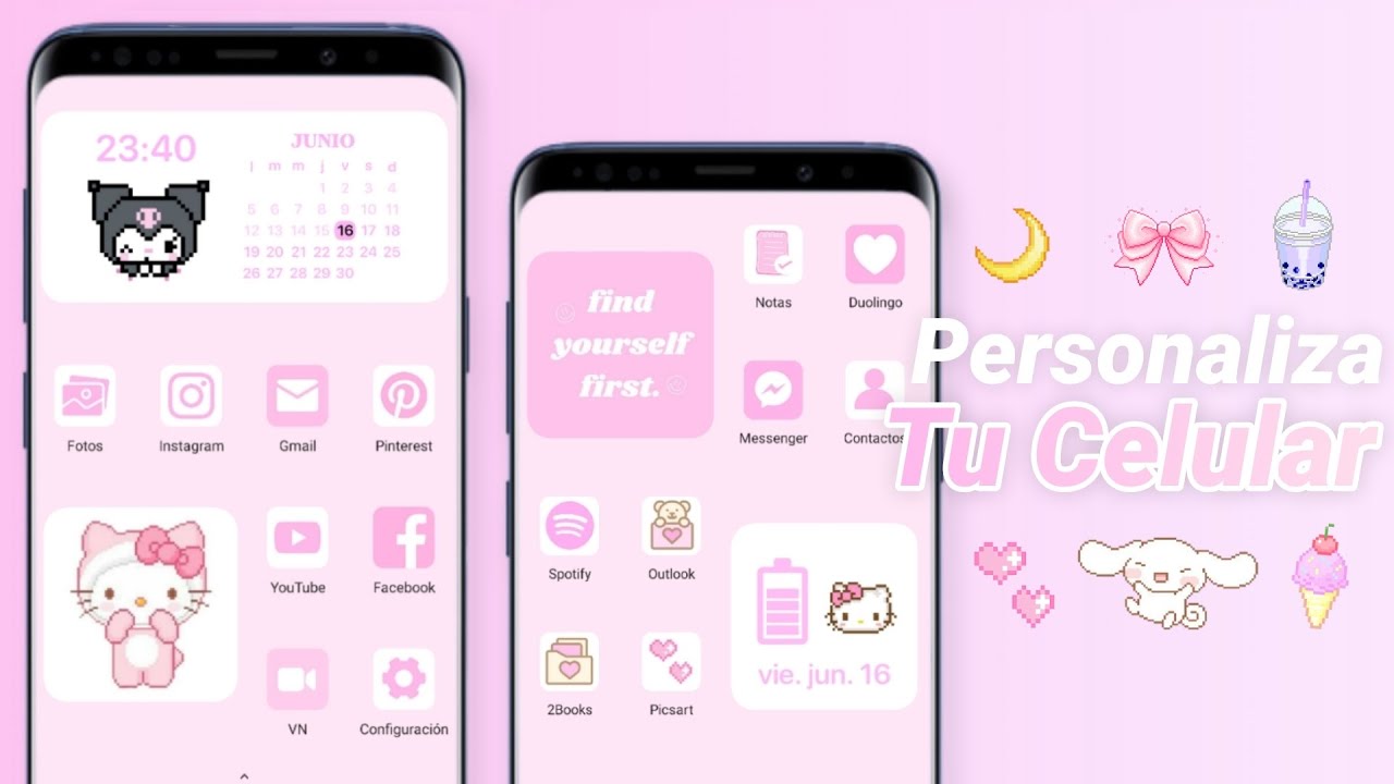 ‧₊🍦 Personaliza tu celular cute / Como hacer widgets lindos ♡🎀