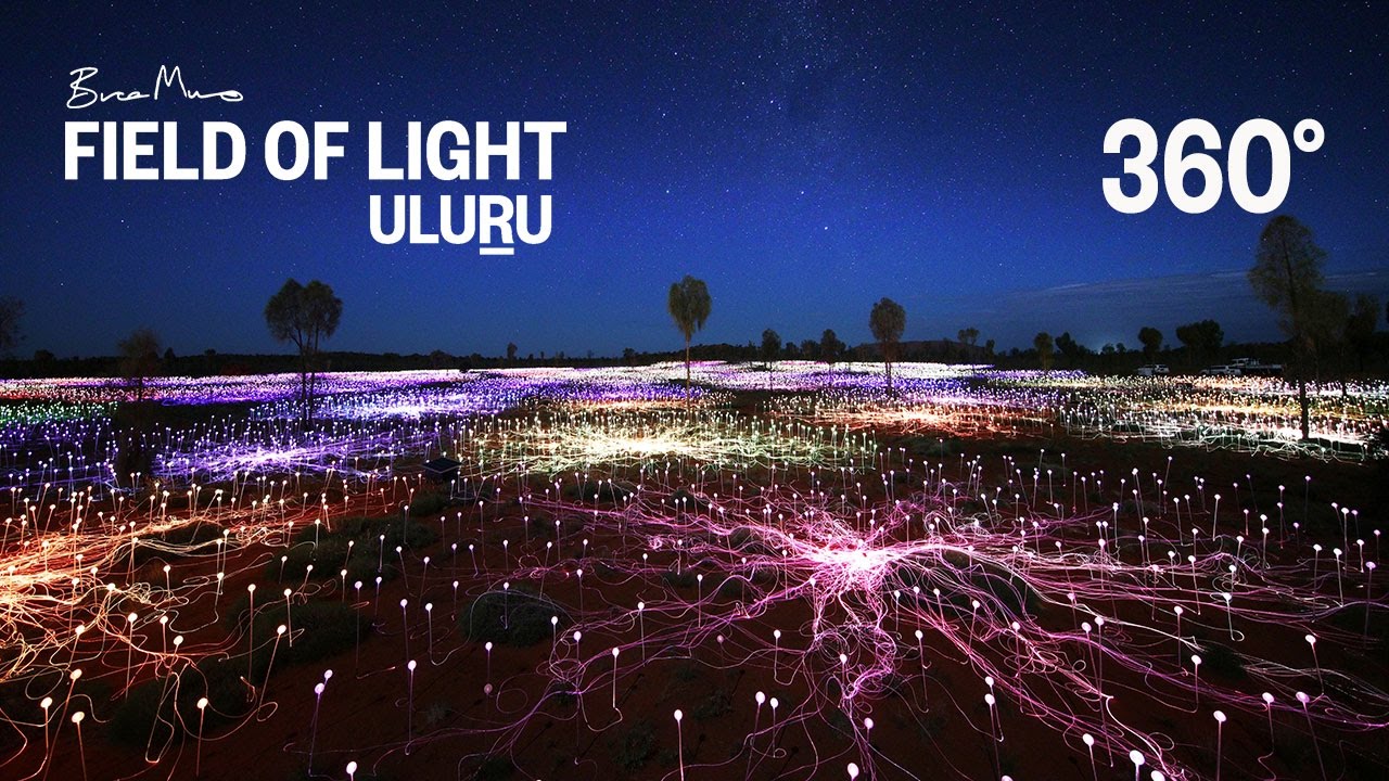 360° Views of Field of Light Uluru | Virtual Reality Immersion