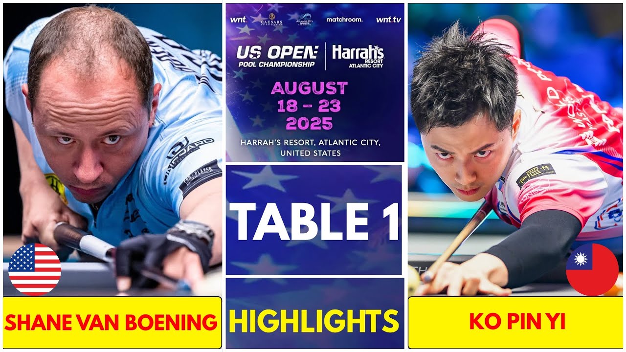 BIG MATCH | SHANE VAN BOENING vs KO PIN YI 柯秉逸 | 2025 US OPEN POOL CHAMPIONSHIP | HIGHLIGHTS 2025