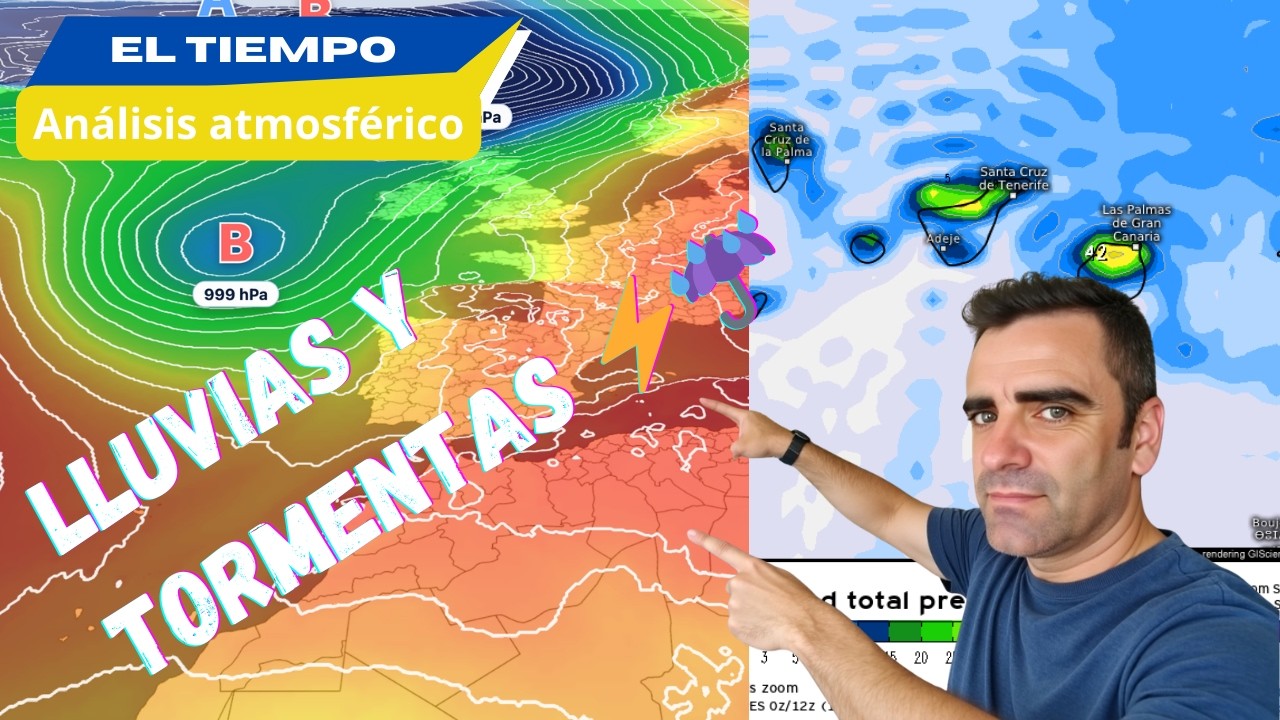Las lluvias y las TORMENTAS⚡​☔​ llegarán a estas regiones de ESPAÑA la próxima semana