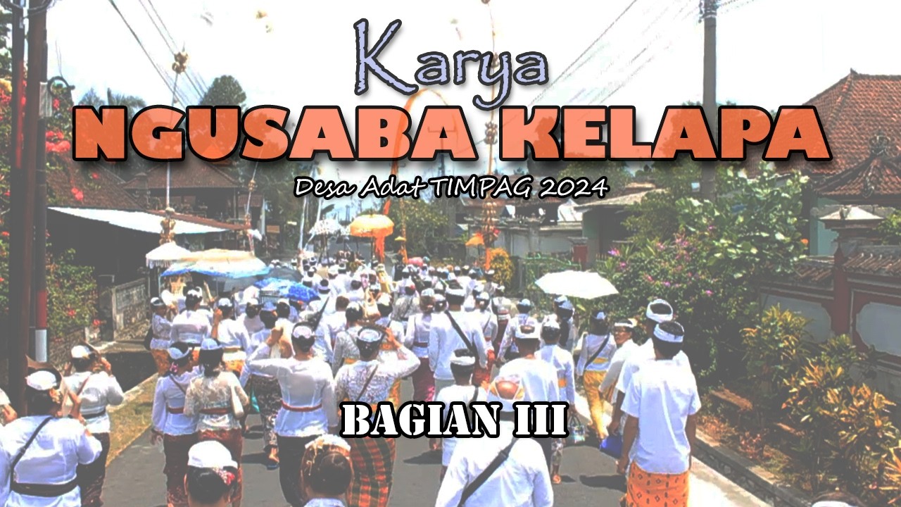 ngusaba kelapa part III ( Mendak Siwi )