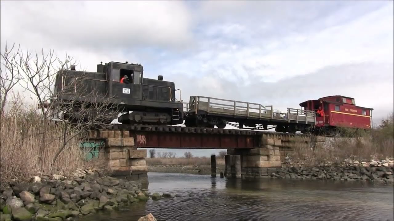 First train in months on the Newport Secondary Rail Line