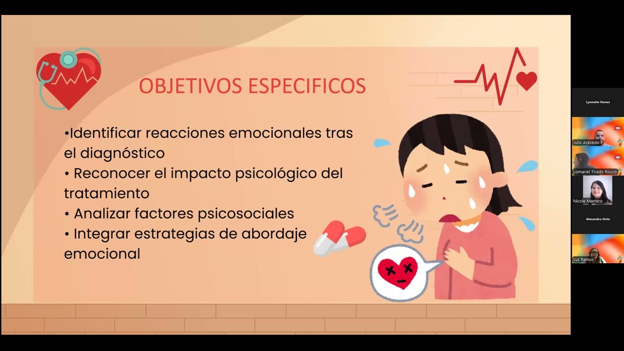 Sesión 15: Impacto emocional del diagnóstico y tratamiento cardiovascular y/o cerebrovascular