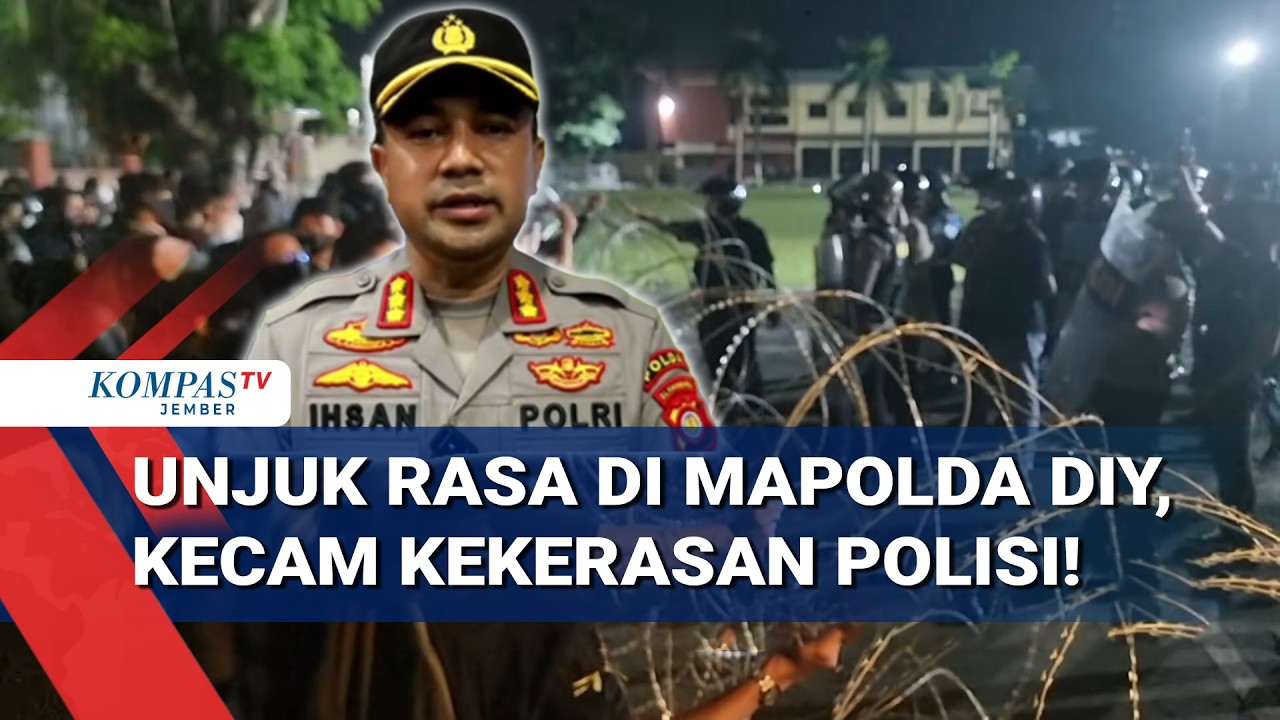 Demo Mahasiswa Ricuh di Mapolda DIY, Pagar Rusak dan Tiga Diamankan