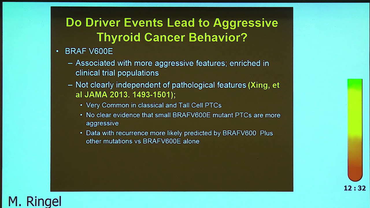 Genetics and Targeting of Advanced Thyroid Cancer - M. Ringel