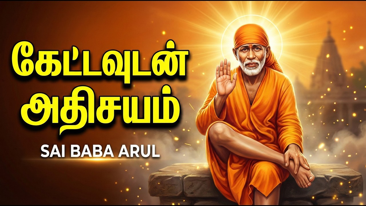 SAI BABA ARUL 🙏 | சீரடி சாய் பாபா | Powerful Tamil Devotional Song