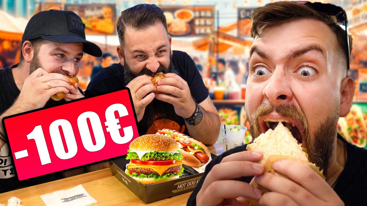 ΧΑΣΑΜΕ 100€ FOOD CHALLENGE!  😂 TechEatSerious #5