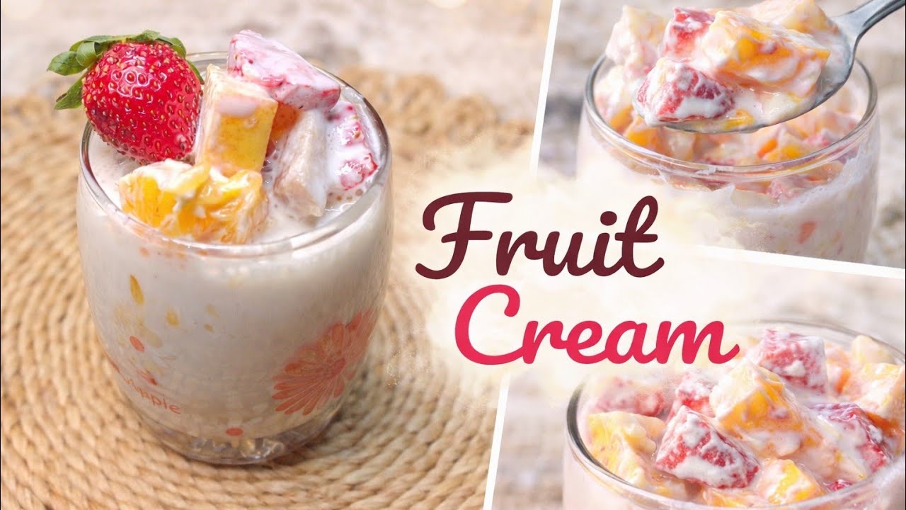 RAMDAN SPECIAL FRUIT CREAM | #recipe #delicious #ramzanspecial #fruitcream #ramdanspecialdesert #yum