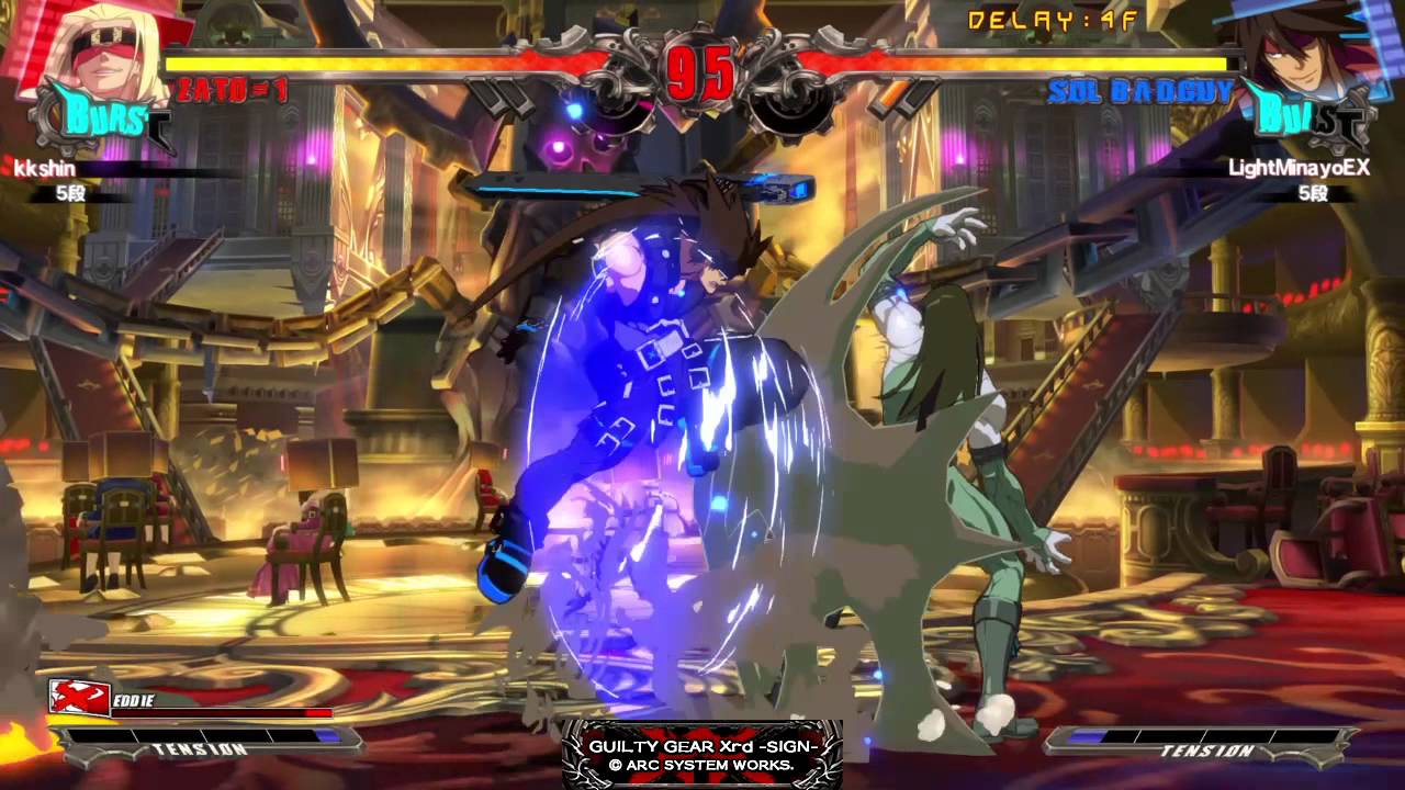 Zato Vs. Sol GGXrd 1.05