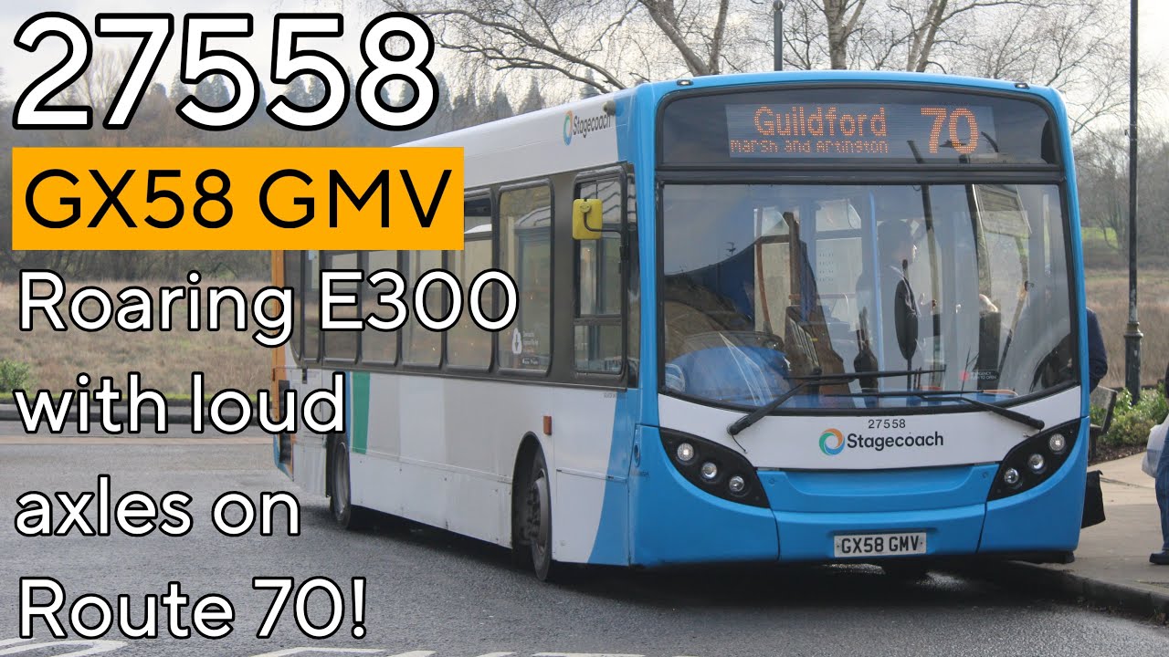 LOUD AXLES! Stagecoach South 27558 (GX58 GMV) thrashing on the 70 28/02/26